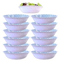 12 Saladeira Redonda em Melamina 25cm Grande Estampa Atacado 12 Saladeira Redonda em Melamina 25cm Grande Estampa Atacado