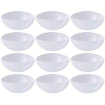 12 Saladeiras Tigelas Plásticas 5L Brancas Restaurantes Sobr