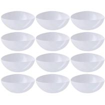 12 Saladeiras Tigelas Plásticas 5L Brancas Restaurantes Sobremesa Pipoca Triangulares Essential Coza