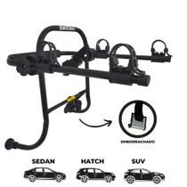 12 - Suporte para bike Transbike ESPUMA para 2 bicicletas Sedan Hatch MTB Speed - Rack Bikes