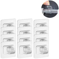 12 Suportes Gancho Auto Adesivo Para Varão Cortina Resistente 12 Suportes Gancho Auto Adesivo Para Varão Cortina Resistente