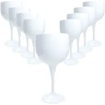 12 Taça de Acrílico Gin Tônica Drink 500ml Branca Lisa