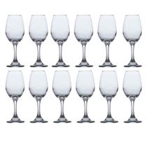 12 Taça Vinho 365ML Cristal para Festas Natal New Year 2023