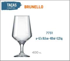 12 Taças Brunello 400Ml - Vinho Tinto Rosé Branco Cerveja 12 Taças Brunello 400Ml - Vinho Tinto Rosé Branco Cerveja