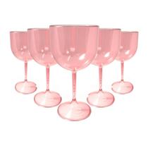 12 Taças De Acrílico Gin 450 ml Cristal Rose Gold Para Festas e Eventos 12 Taças De Acrílico Gin 450 ml Cristal Rose Gold Para Festas e Eventos