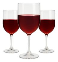 12 Taças De Vinho Aperol Acrílico 340 Ml Transparente Kit Pr