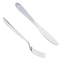 12 Talheres Garfos Facas Sobremesa Aço Inox Buffet Jantar