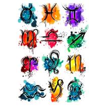 12 Tatuagens Temporaria Tema Signos Zodiaco