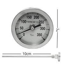 12 Termometros Analógico Churrasqueira Forno Iglu 0/350 H10