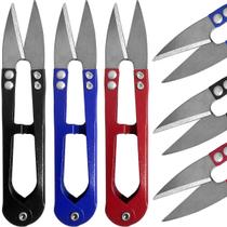 12 Tesouras Metal Arremate Costura Acabamento Roupa Textil