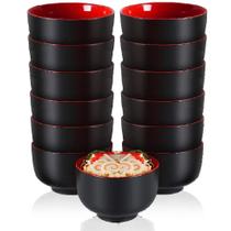 12 Tigela Japonesa Bowl Oriental Melamina 300ml Poke Sopas