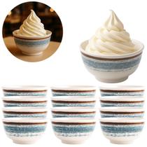 12 Tigelas Bowl Cumbuca De Melamina P/ Sobremesas 400ml