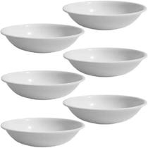 12 Tigelas Bowl Cumbuca Pote Redondo em Melamina 200ml