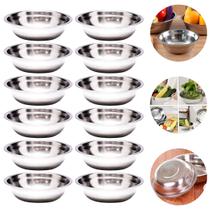 12 Tigelas Bowl em Inox Pote Sobremesas Pet Cozinha 500ml 12 Tigelas Bowl em Inox Pote Sobremesas Pet Cozinha 500ml