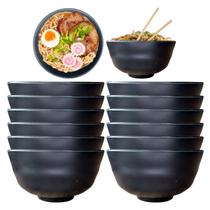 12 Tigelas Bowl Melamina Toquio Sushi Ceviche Shimeji 500ml 12 Tigelas Bowl Melamina Toquio Sushi Ceviche Shimeji 500ml