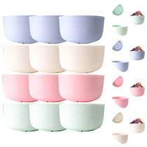 12 Tigelas Bowl Pote Redondo 455ml Fibra de Bambu Não Quebra