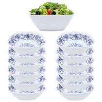12 Tigelas Bowl Saladeira Pote em Melamina Quadrada 1,5L 12 Tigelas Bowl Saladeira Pote em Melamina Quadrada 1,5L