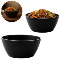 12 Tigelas Melamina 700ml Preto Ideal P/ Restaurantes e Hotéis 12 Tigelas Melamina 700ml Preto Ideal P/ Restaurantes e Hotéis