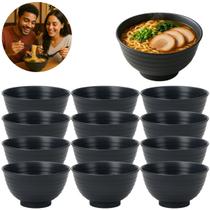 12 Tigelas Plástica 850ml Ideal P/ Lamen e Sopas Restaurante