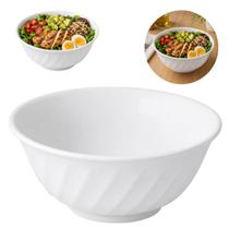 12 Tigelas Saladeira Melamina 1,5L Pote Branco 1500ml 12 Tigelas Saladeira Melamina 1,5L Pote Branco 1500ml