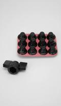 12 Travas Chuteira Campo Universal 4mm Nylon Borracha 12 Travas Chuteira Campo Universal 4mm Nylon Borracha
