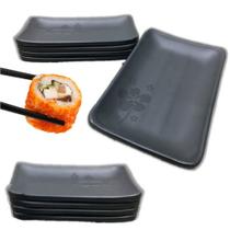 12 Travessa Kanpai em Melamina Preto p/ Restaurante Japones 12 Travessa Kanpai em Melamina Preto p/ Restaurante Japones