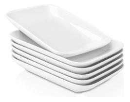 12 Travessas Bandeja Retangular em Melamina 19x12cm Servir