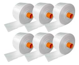12 un bobina saco plastico fundo estrela tamanho g hortfruit
