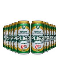 12 Un. Cerveja Plier Malzbier 473ml - Zero Álcool