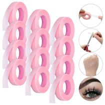 12 Un Fita Adesiva Para Extensão de Cílios 9m Respirável Colorida