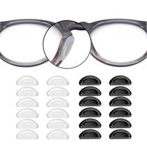 12 Un Plaqueta Adesiva Almofada Nariz Armação Óculos acetato metal cola 3m universal silicone apoio nasal reposição peça grau sol solar lente