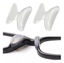 12 Un Plaqueta Adesiva Almofada Nariz Armação Óculos acetato metal cola 3m universal silicone apoio nasal reposição peça grau sol solar lente