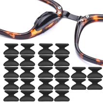 12 Un Plaqueta Adesiva Almofada Nariz Armação Óculos acetato metal cola 3m universal silicone apoio nasal reposição peça grau sol solar lente