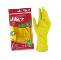 12 Und Luva Látex Multiuso M Verde E Amarelo Vabene