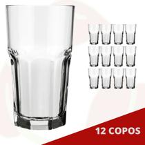 12 UNI Copo Bristol 340ML Nadir Café Água Suco Long Drink