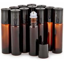 12 Uni Frasco Roll On Ambar 10 Ml Vidro Grosso.