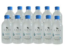 12 Unid. Álcool em Gel Higienizante Ceya Biocosmética 500ml 70% GL 70% INPM