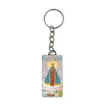 12 Unid Chaveiro Nossa Senhora Aparecida Retro Retangular - Duzia 12 Unid Chaveiro Nossa Senhora Aparecida Retro Retangular - Duzia
