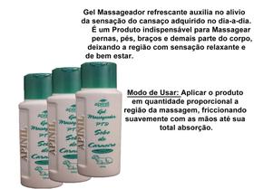 12 Unid Gel Massageador PTD Com Sebo De Carneiro Apinil 190grs