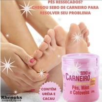 12 Unid Hidratante Creme Sebo De Carneiro Rhenuks Maos e Pes