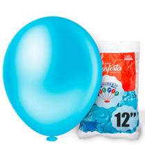 12 Unidades Balão Bexiga Liso Redondo Número 12 Polegadas Pic Pic - Balões Bexigas Várias Cores Para Festas e Comemorações