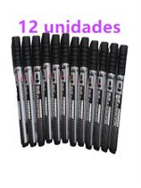 12 unidades Caneta Grossa Para Marcar Permanente Preto 12 unidades Caneta Grossa Para Marcar Permanente Preto