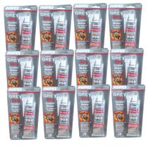 12 Unidades - cola Silicone Vedante Alta Temperatura Grey