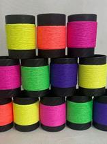 12 Unidades Linhas Colorida para Pipa e Raia 100 jds. no Porta Linha - Linhas Extra Forte - Fio 10-