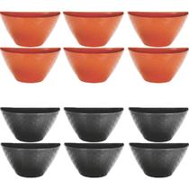 12 Vaso Meia Lua Rattan Jardim Horta Vertical 1 L Duas Cores - ErcaPlast