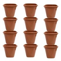 12 Vasos Plástico 900ml Terracota Decoração Elegante para Jardim e Casas Mudas Plantas 12 Vasos Plástico 900ml Terracota Decoração Elegante para Jardim e Casas Mudas Plantas