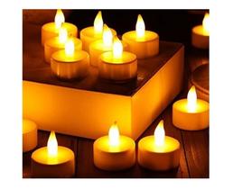 12 Velas De Led Bateria Inclusa Cor Da Luz Branca Amarela