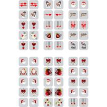 120 Adesivos 3d para Unha tema Natal