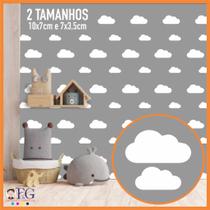 120 Adesivos decorativo de parede NUVEM quarto infantil
