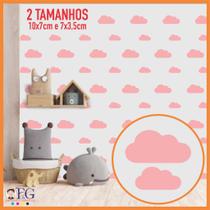 120 Adesivos decorativo de parede NUVEM quarto infantil